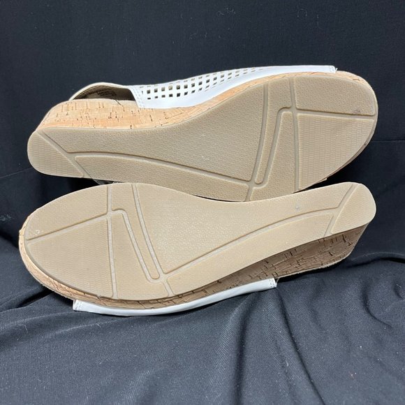 Earth Origins Nina Open Toe Cork Wedge Sandal Women's Size 8M - Picture 5 of 6